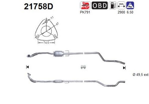 Catalizzatore 5854437 per - 5854437,