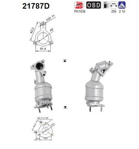 Catalizzatore 55559558 per - catalizzatore,